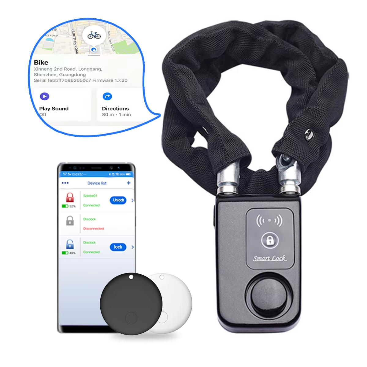 Blokada rowerowa z alarmem 110 – Chain Lock Combination recenzja i cena